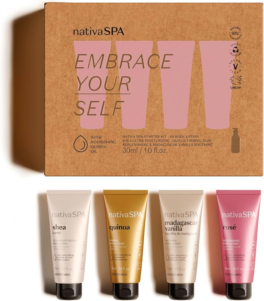 Nativa Spa MINI KIT with 4 Body Lotions | O Boticário