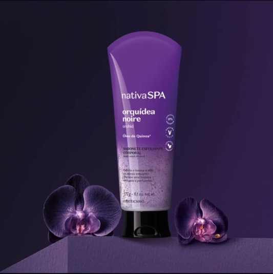 Nativa SPA-Exfoliating Body Soap liquid Orchid Noir  175g| O Boticário