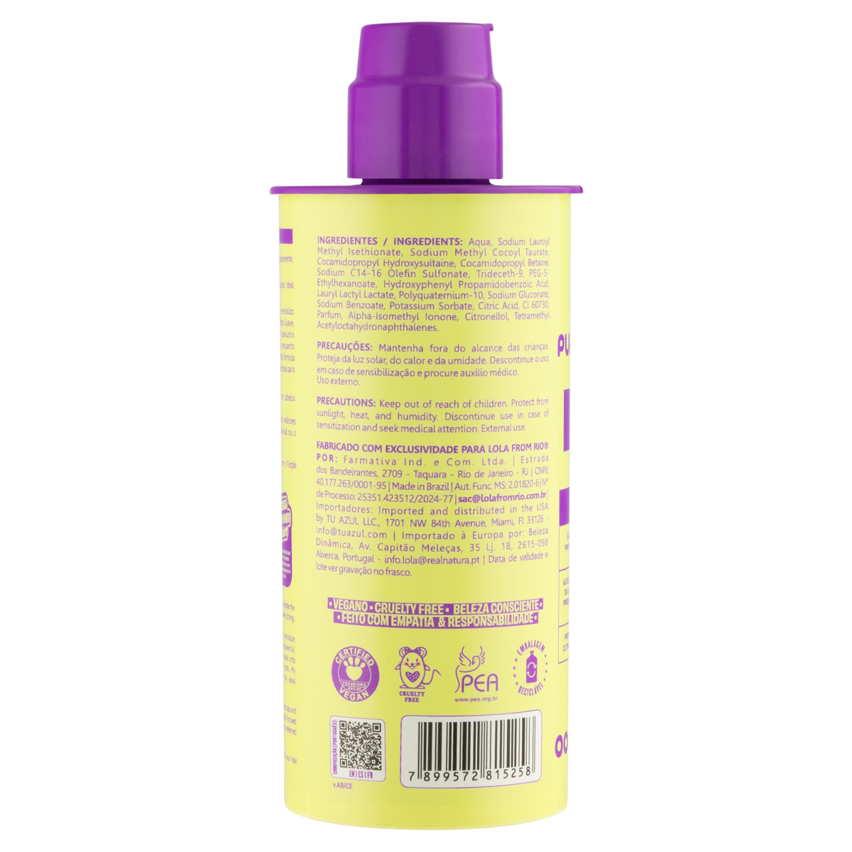 Purple Shampoo 250ml | Lola Cosmetics