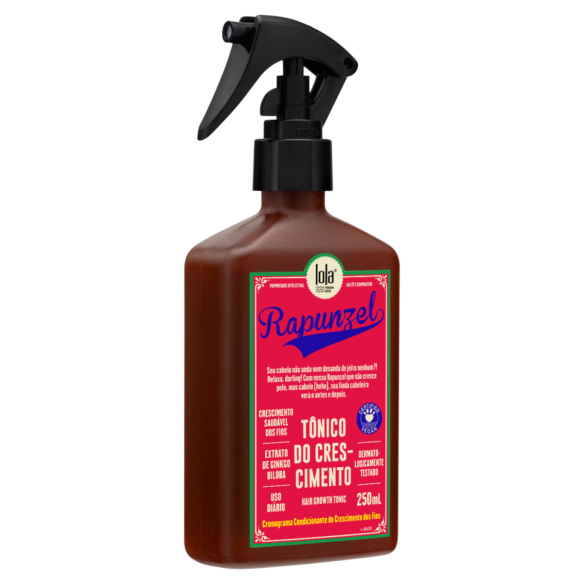 Spray Tônico Capilar Rapunzel para Crescimento - 250ml | Lola from Rio