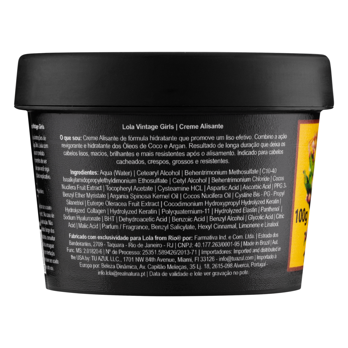 Lola Vintage Girls Straightening Cream Botox 100g | Lola Cosmetics