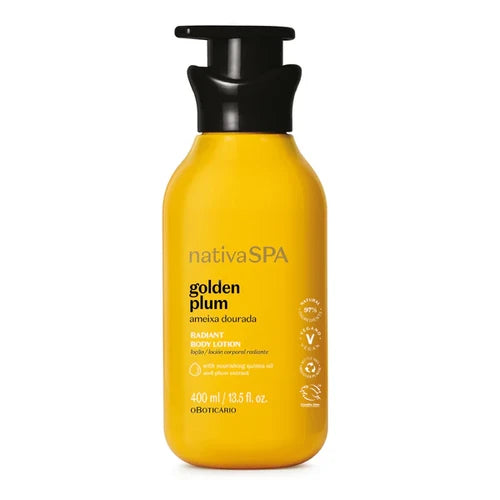 Nativa Spa Golden Plum Moisturizing Body Lotion, 400ml | o Boticario