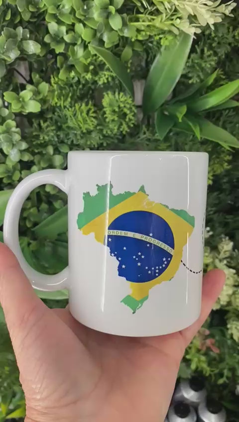 Mug From Brazil to Ireland / Caneca do Brasil para Irlanda